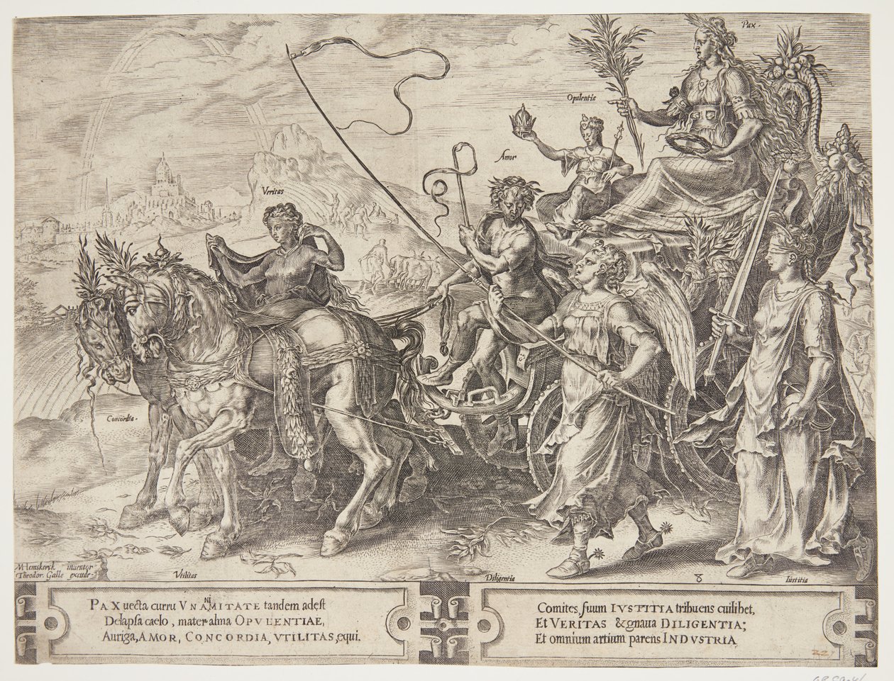 Der Triumph des Friedens von Cornelis Cort