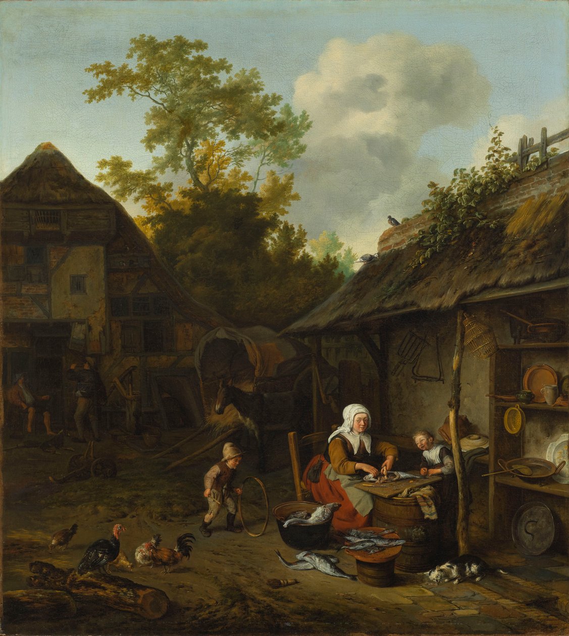 Fischschuppen von Cornelis Dusart