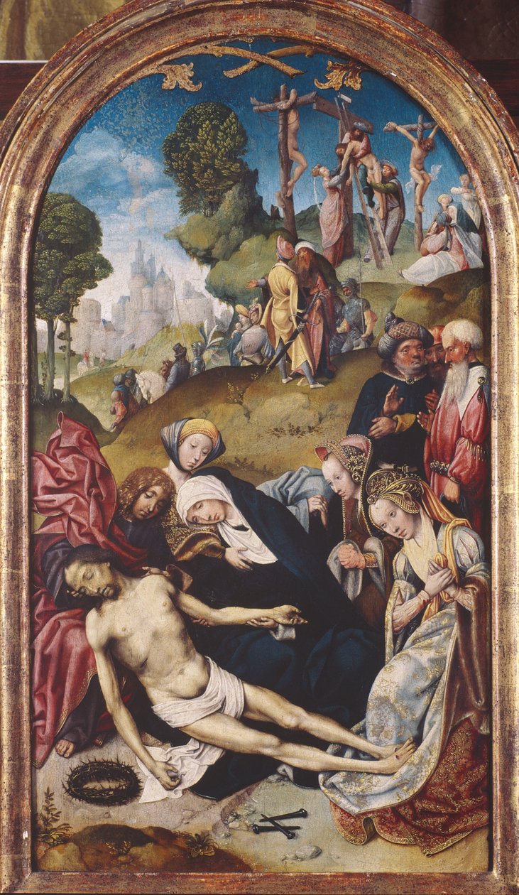 Die Beweinung Christi, ca. 1515-20 von Cornelis Engebrechtsz