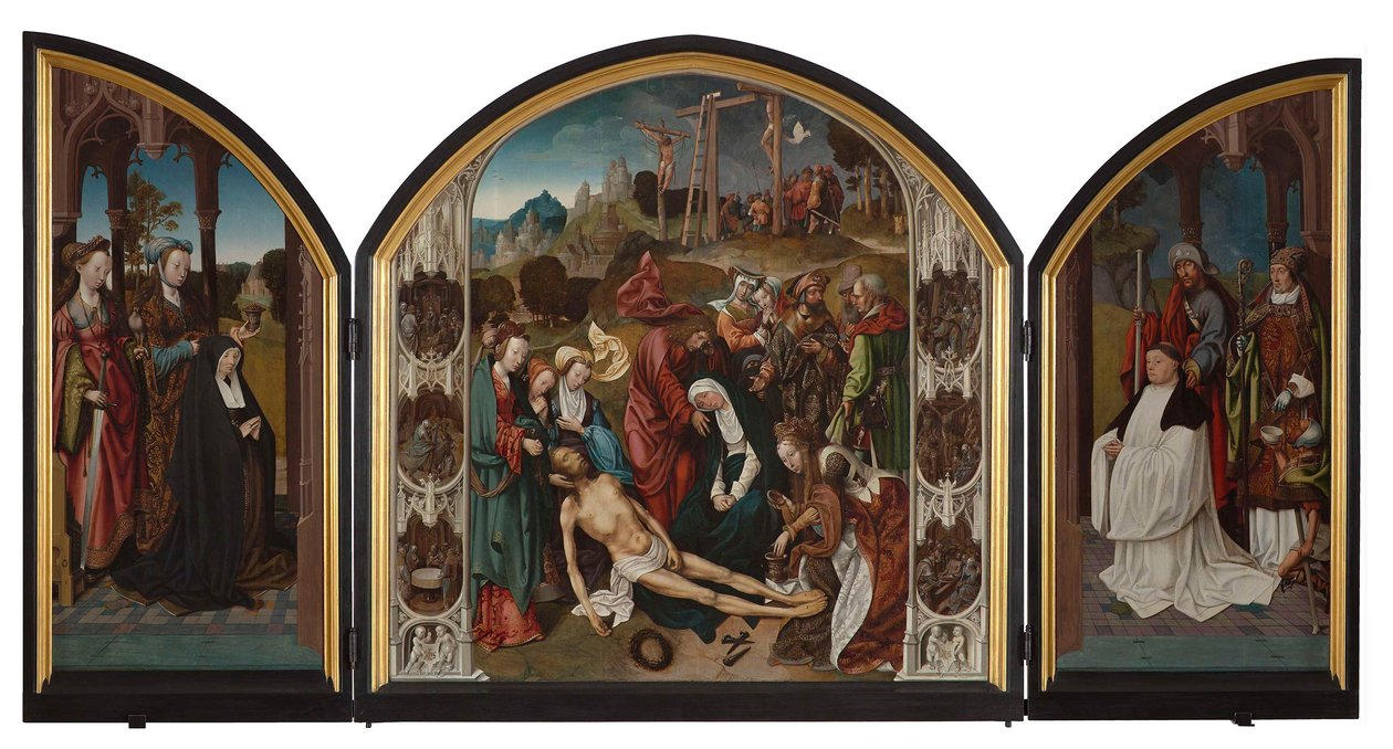 Triptychon mit der Beweinung Christi von Cornelis Engebrechtsz.