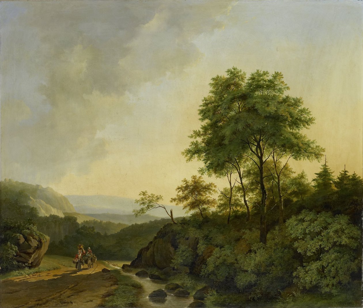 Blick in die Harzberge von Cornelis Francois Roos