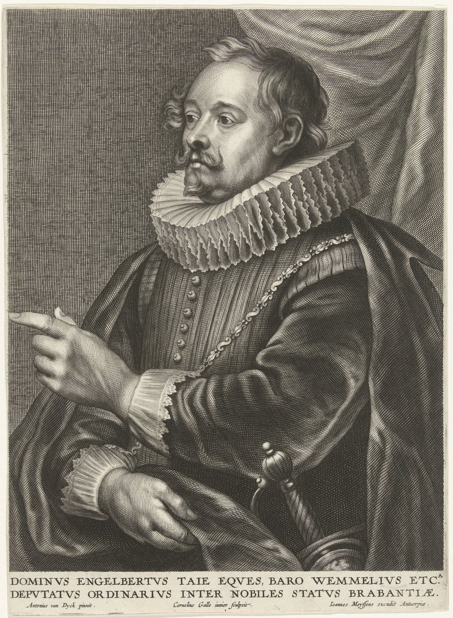 Porträt von Engelbert Tajé, Baron von Wemmel von Cornelis Galle (II)