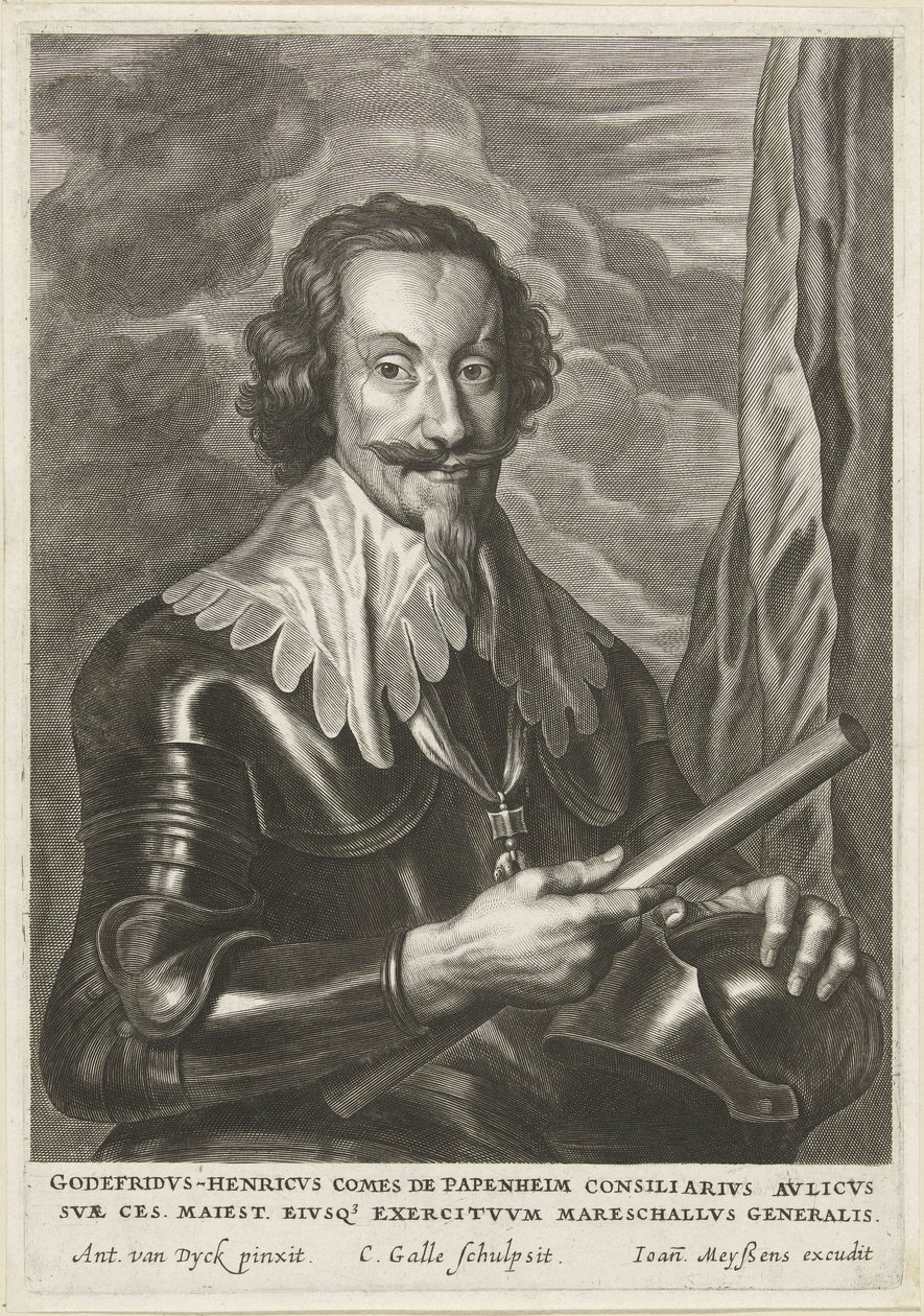Porträt von Gottfried Heinrich, Graf von Pappenheim von Cornelis Galle (II)