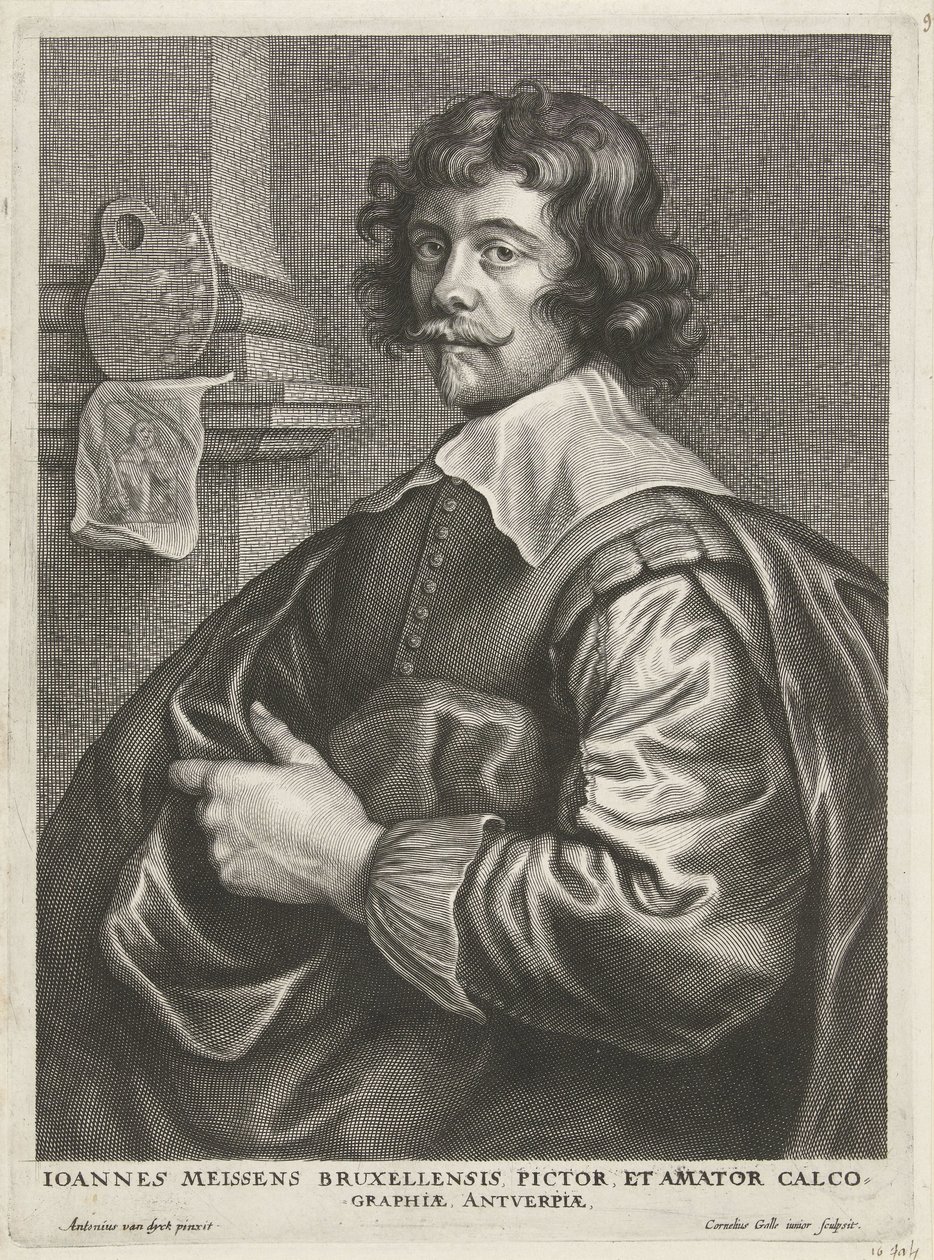Porträt von Joannes Meyssens von Cornelis Galle (II)
