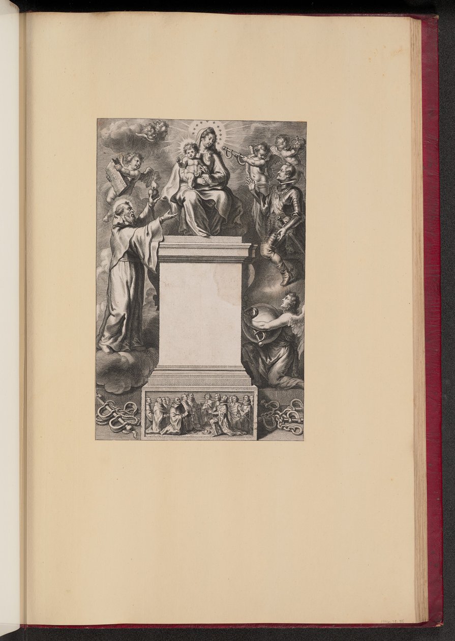 Titelseite für B. De Los Rios, De Hierarchia Mariana Libri Sex von Cornelis Galle II after Erasmus Quellinus II after Sir Peter Paul Rubens
