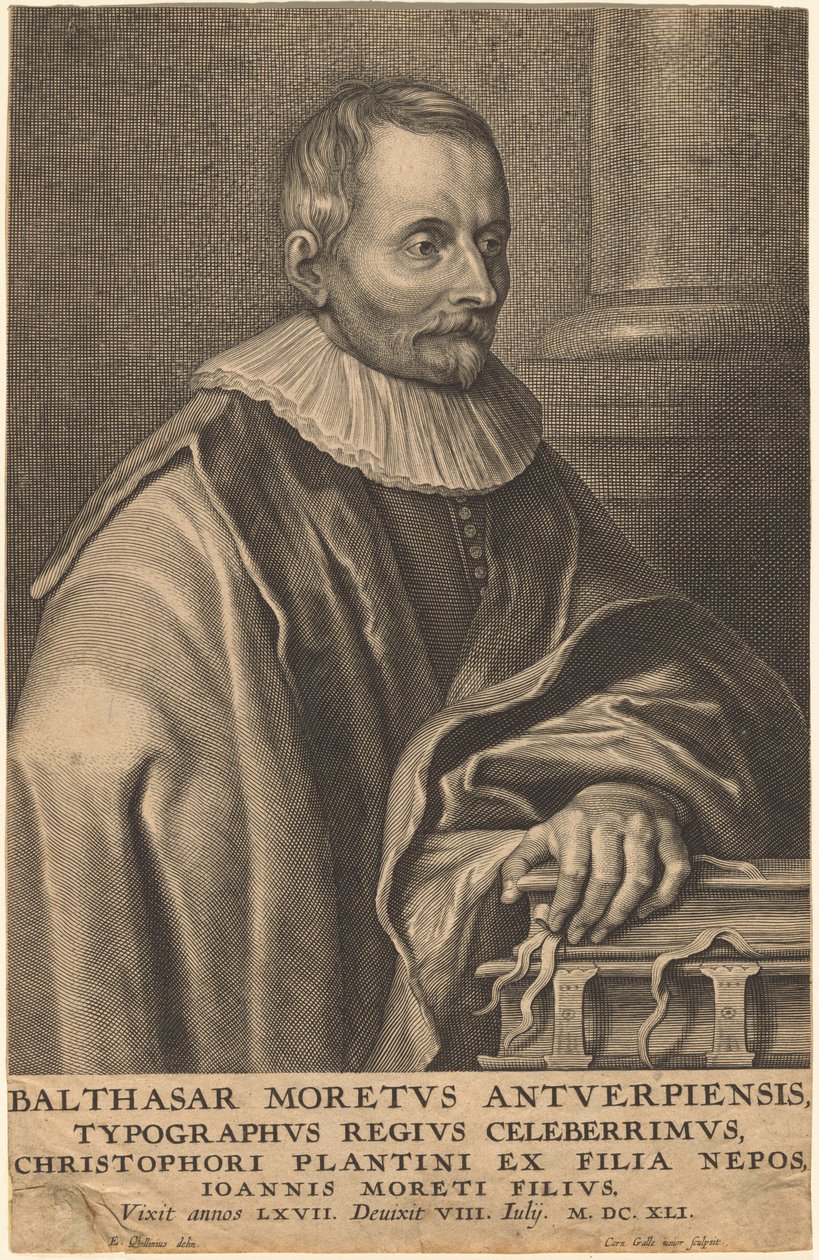 Balthasar Moretus von Antwerpen von Cornelis Galle I