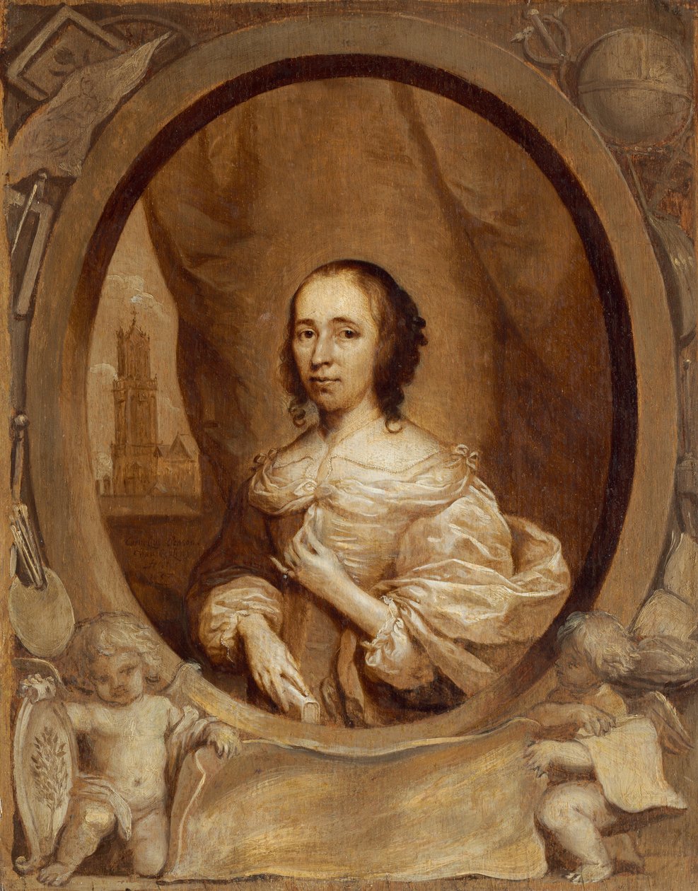 Anna Maria van Schurman, 1657 von Cornelis Janssens van Ceulen