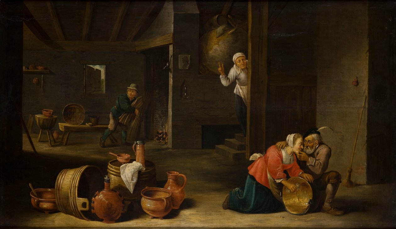 Unangenehme Überraschung (Ungleiches Paar) von Cornelis Mahu