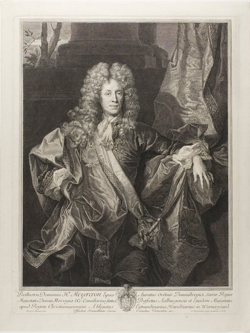 Porträt von Henning Meyercron von Cornelis Martinus Vermeulen