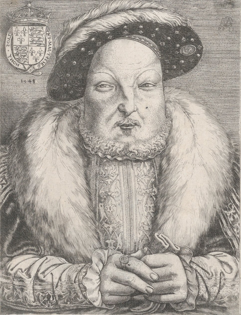 Porträt von Heinrich VIII., ca. 1547 von Cornelis Massys
