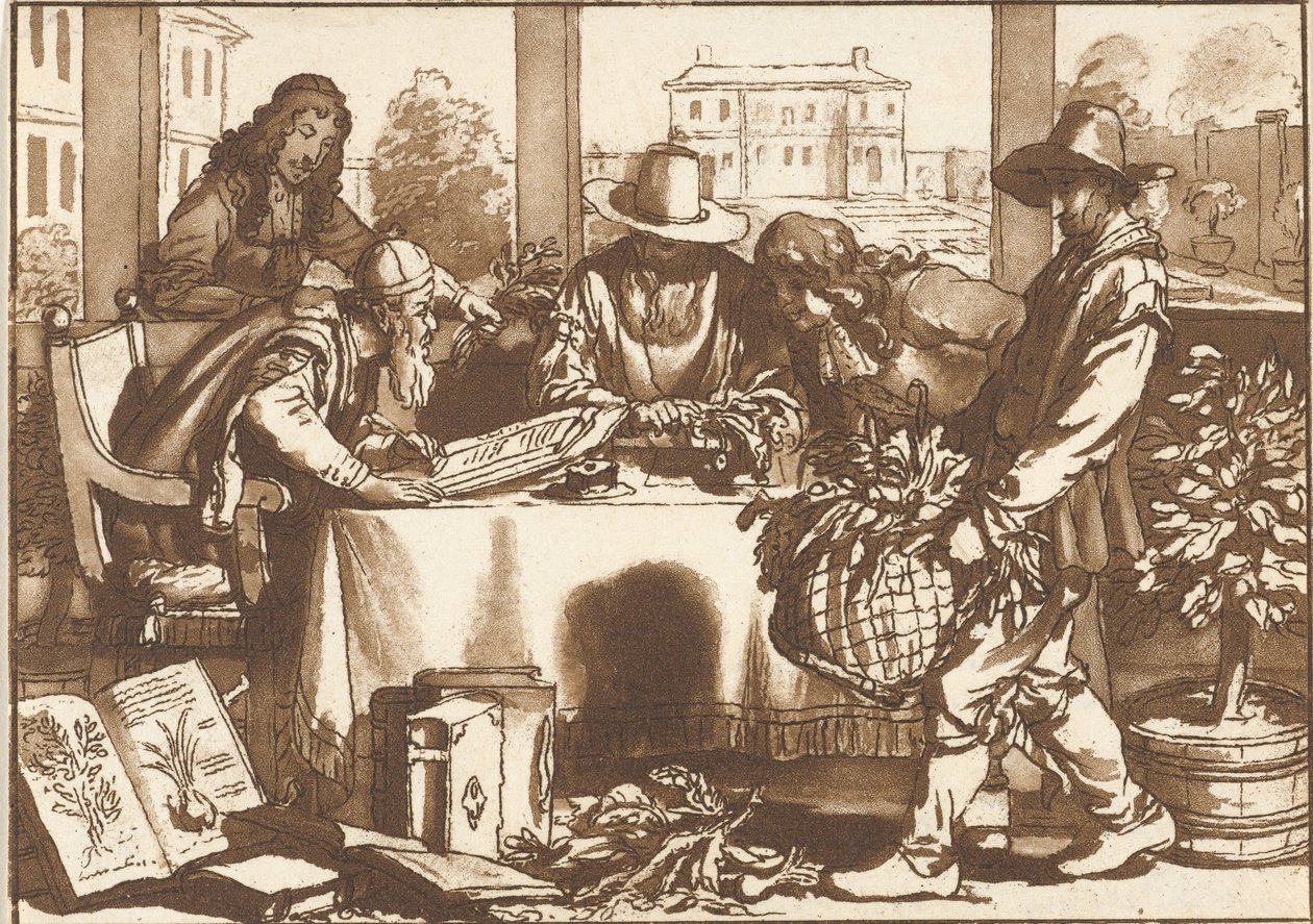 Botaniker von Cornelis Ploos van Amstel (signed by artist)