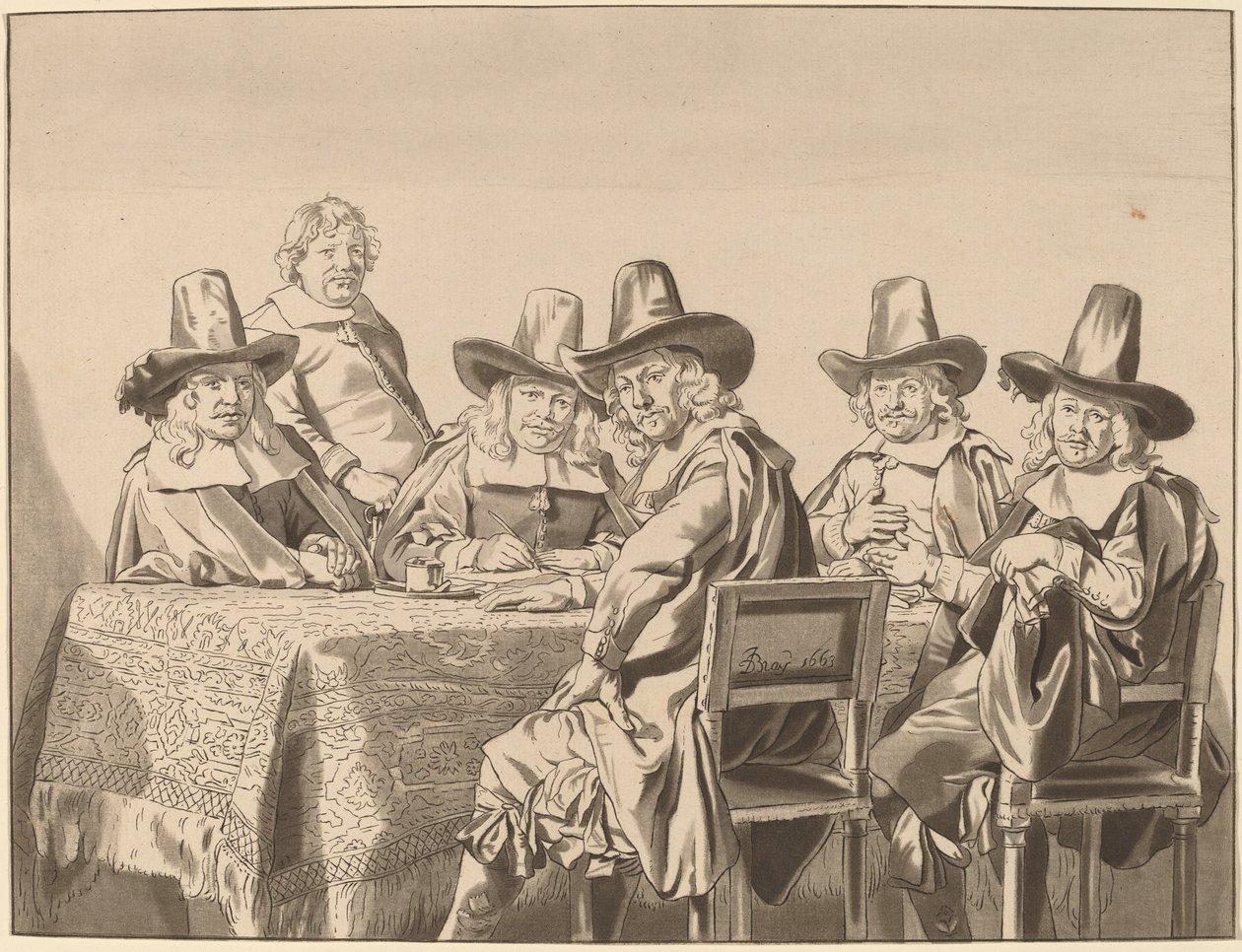 Direktoren des Waisenhauses von Haarlem von Cornelis Ploos van Amstel