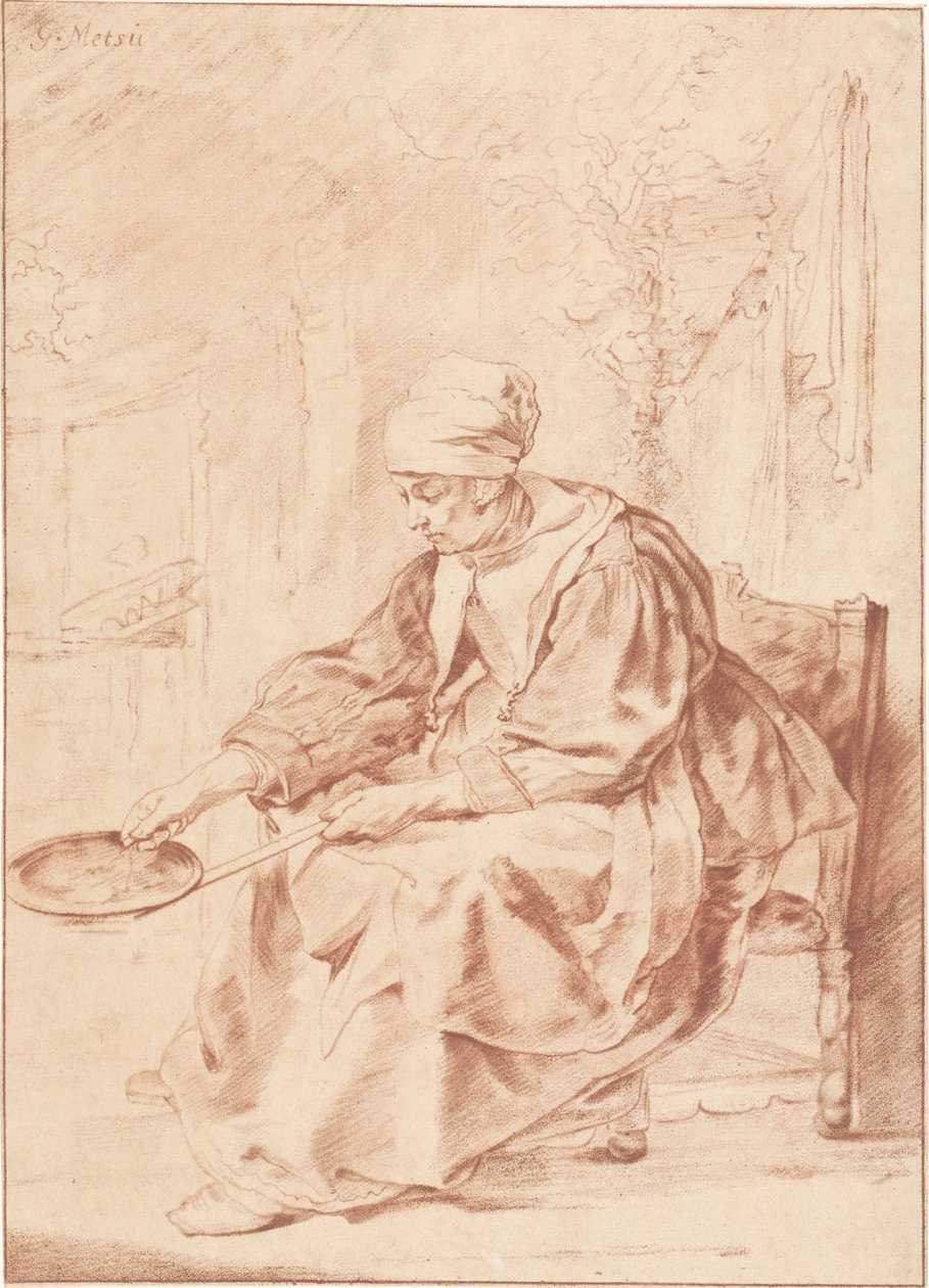 Pfannkuchenbäckerin von Cornelis Ploos van Amstel