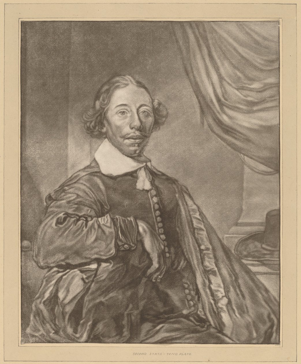 Porträt eines sitzenden Mannes von Cornelis Ploos van Amstel