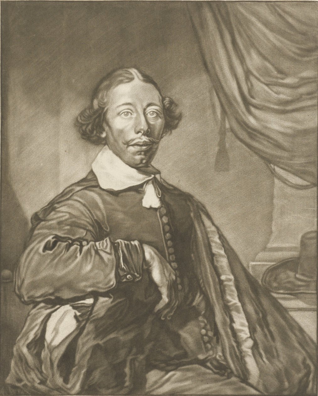 Porträt eines Mannes von Cornelis Ploos van Amstel