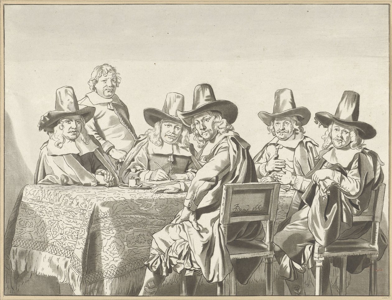 Regenten des Waisenhauses in Haarlem von Cornelis Ploos van Amstel