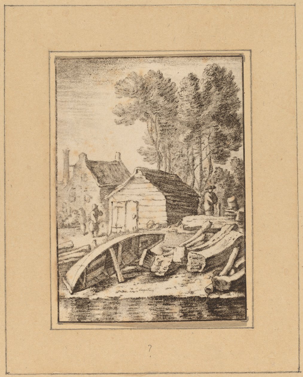 Werft von Cornelis Ploos van Amstel after Herman Saftleven