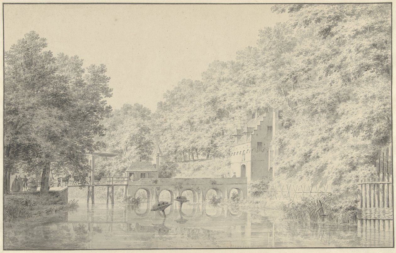 Tor des Schlosses in Buren von Cornelis Pronk