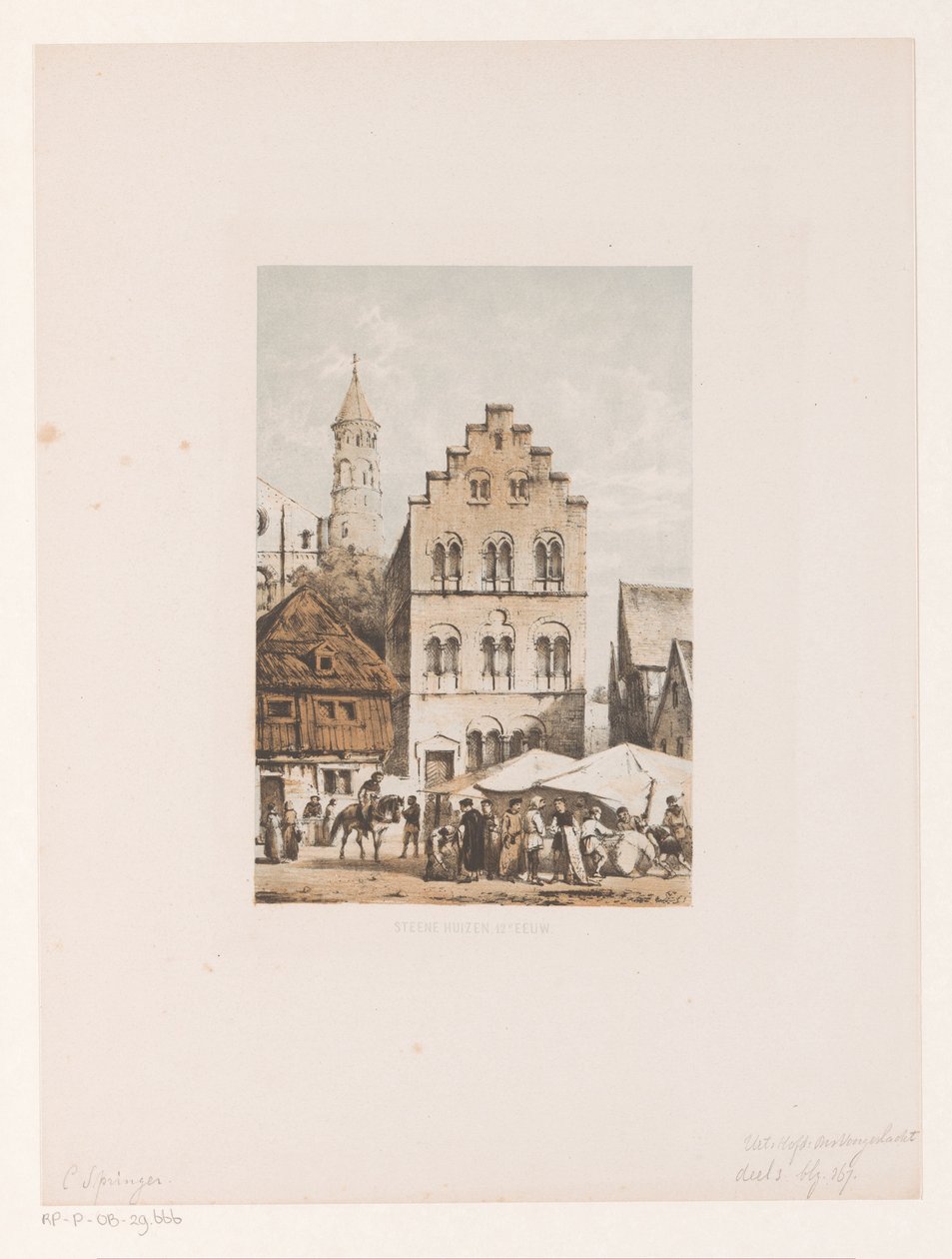 Häuser aus dem 12. Jahrhundert von Cornelis Springer