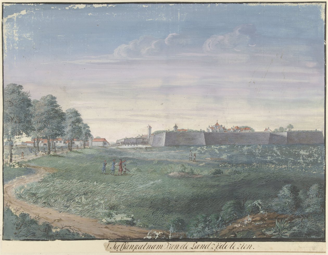 Das Fort Jaffnapatnam auf Ceylon von Cornelis Steiger
