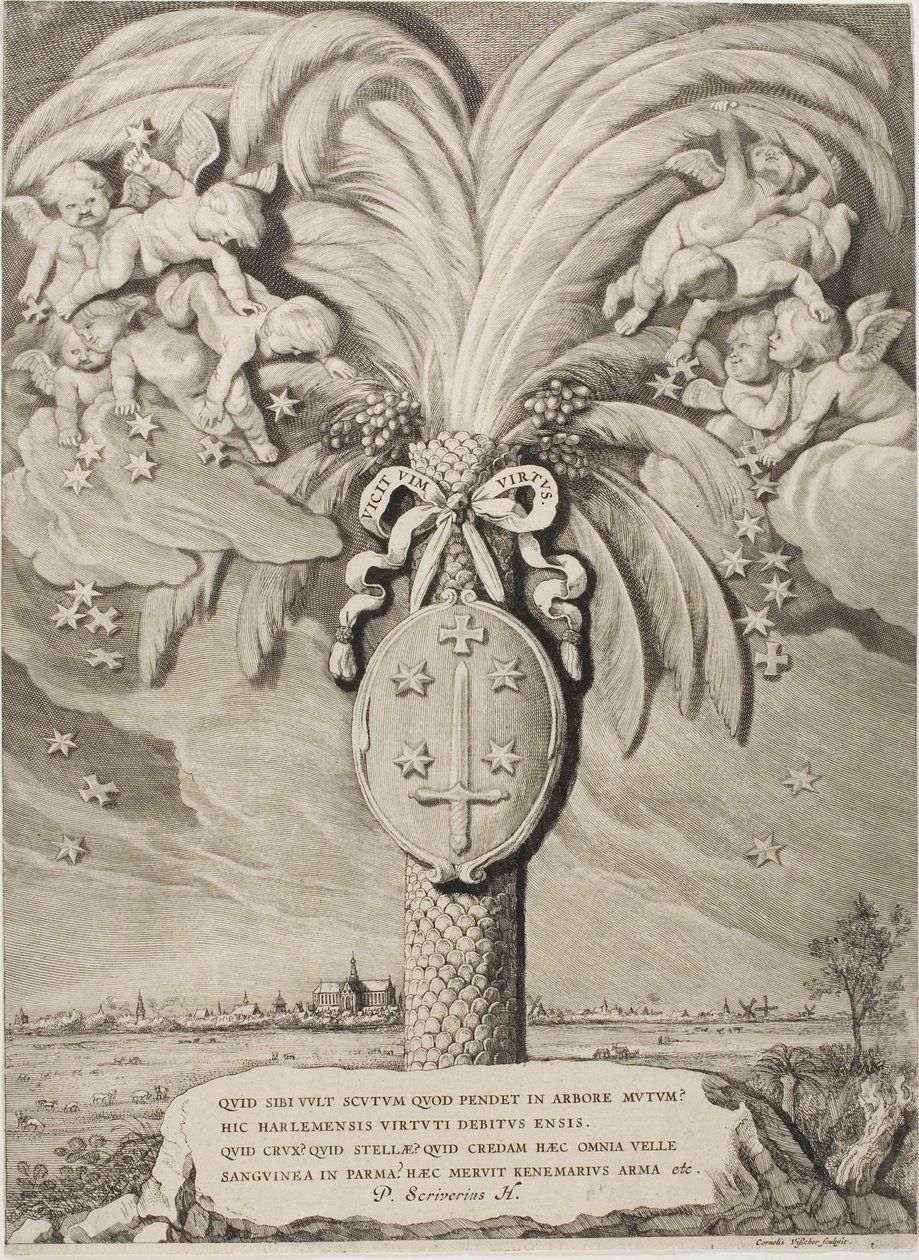 Wappen von Haarlem, Endseite zu Grafen und Gräfinnen von Holland, Zeeland und West-Friesland von Cornelis Visscher