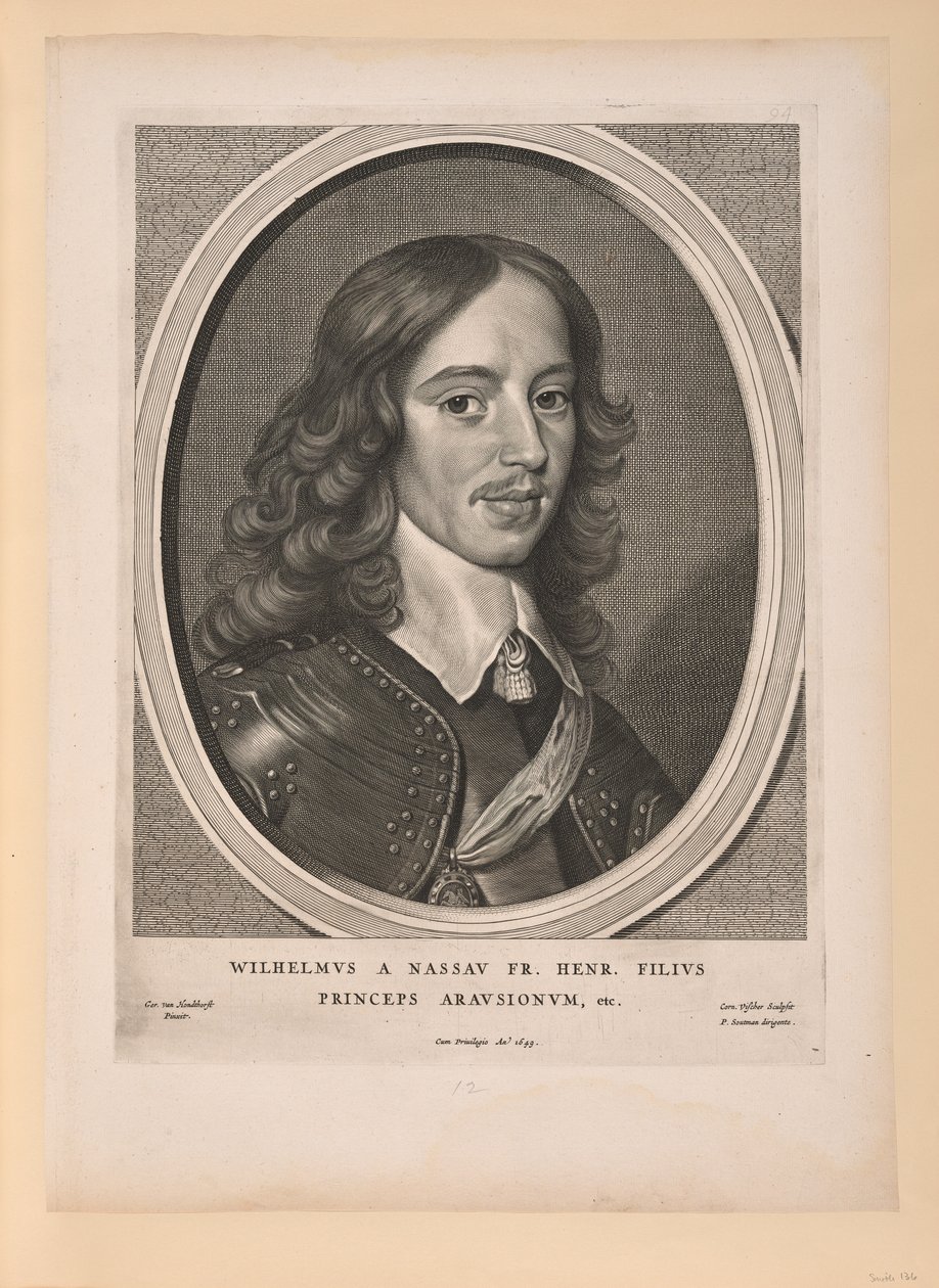 Wilhelm II., Prinz von Oranien, aus Neun Porträts von Cornelis Visscher