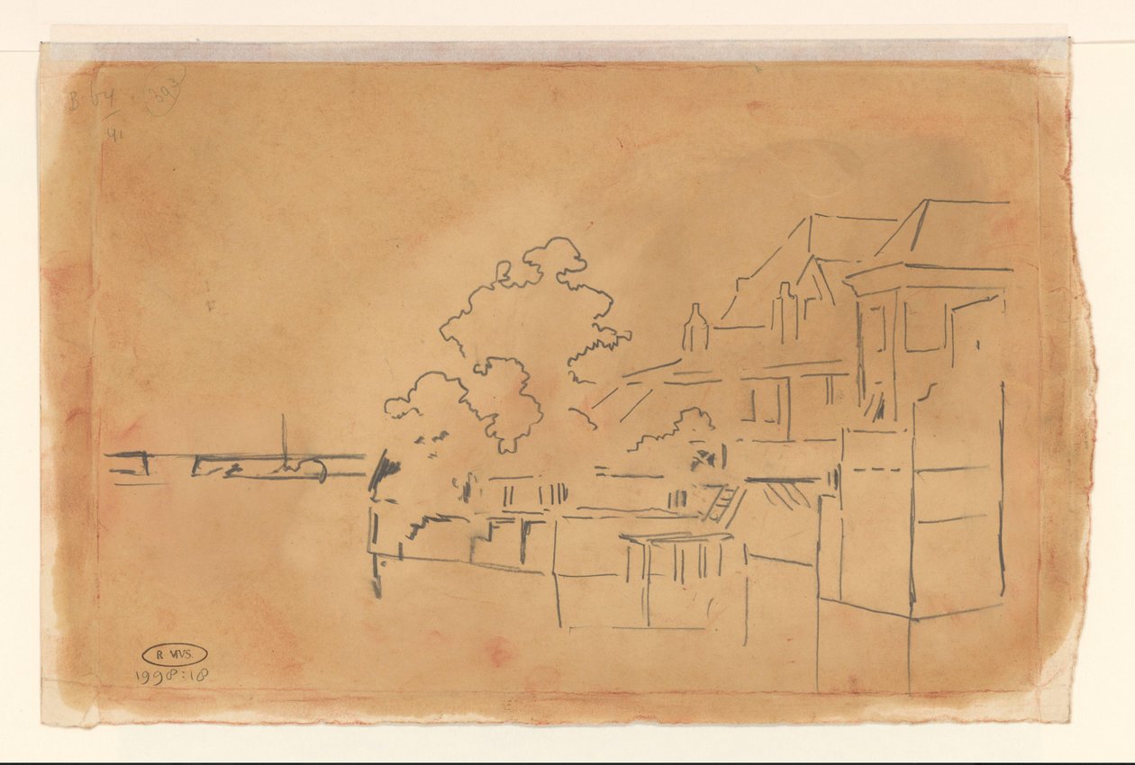 Haus am Wasser von Cornelis Vreedenburgh