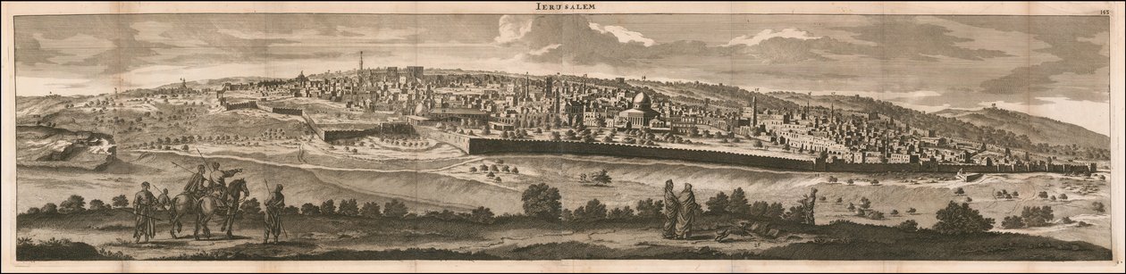 1698 Ansicht von Jerusalem von Cornelis De Bruyn von Cornelis de Bruijn