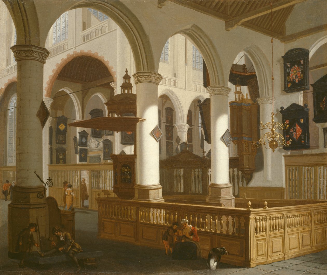 Die Oude Kerk, Delft von Cornelis de Man