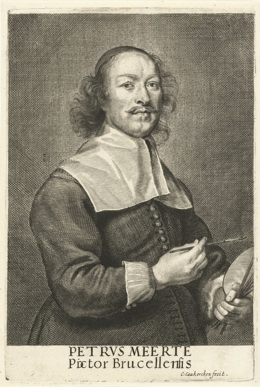 Porträt des Malers Petrus Meerte von Cornelis van Caukercken