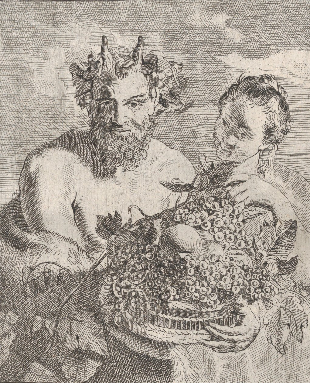 Satyr und Bacchantin, ca. 1650-67 von Cornelis van Poelenburgh