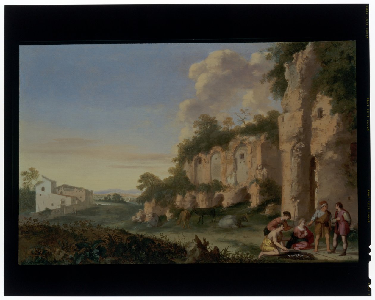 Kartenspieler in einer Landschaft von Cornelis van Poelenburgh or Poelenburch