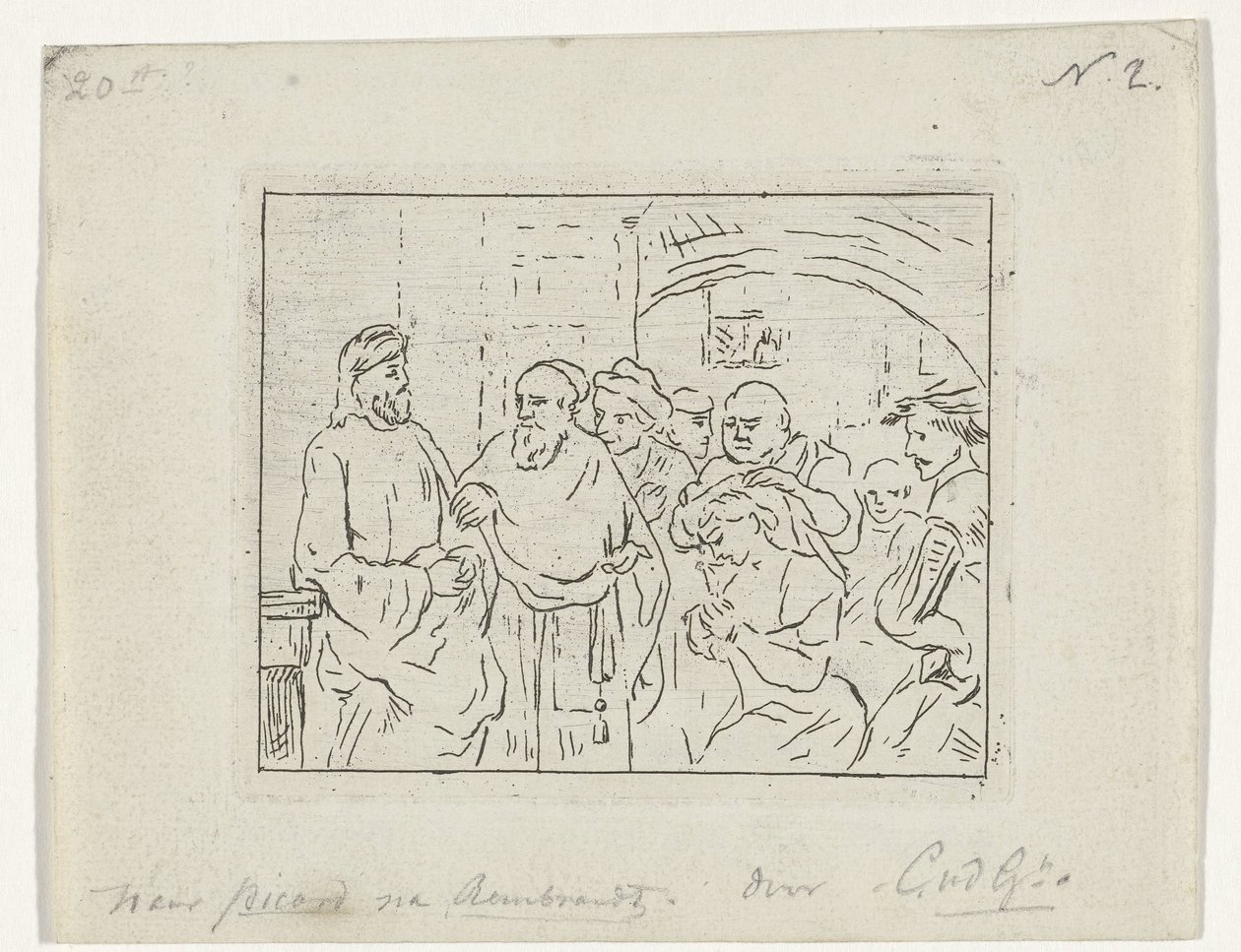 Christus und die Ehebrecherin von Cornelis van der Griendt