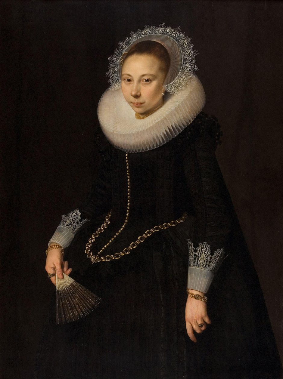 Porträt von Maria Overrijn van Schoterbosch (1599/1600-1638) von Cornelis van der Voort