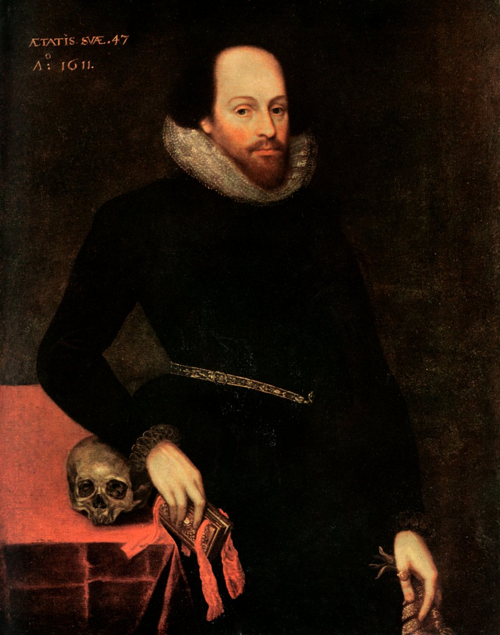Das Ashbourne-Porträt von Shakespeare, 16. Jahrhundert von Cornelius Ketel