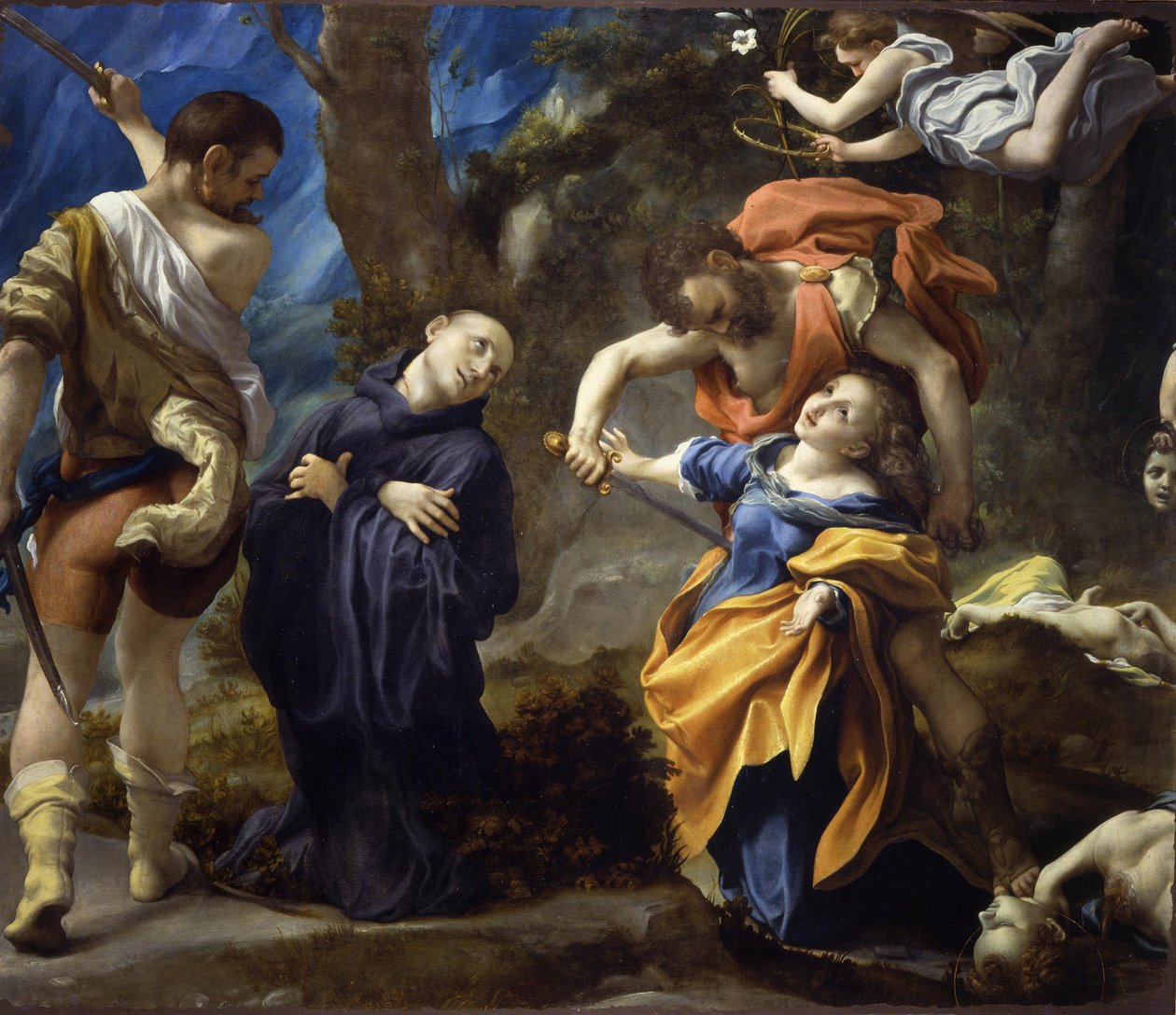Martyrium der Heiligen Placidus, Flavia Domitilla, Eutychius und Victorinus, 1525 von Correggio