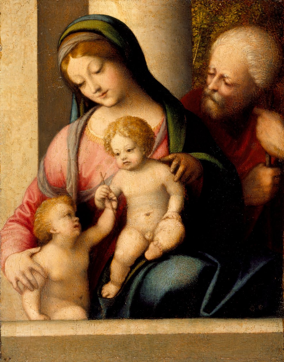 Die Heilige Familie mit dem kleinen Johannes dem Täufer, ca. 1515 von Antonio da Correggio