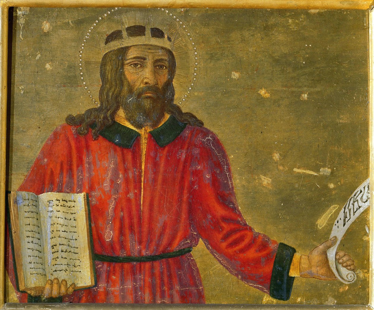 König David Predella-Panel des Altars von Cosimo di Lorenzo Rosselli