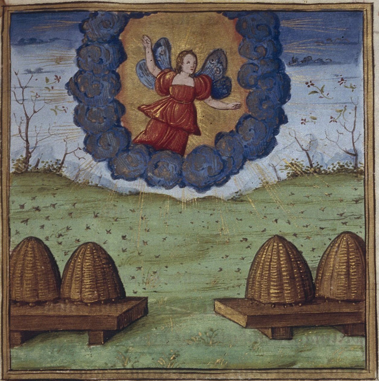 Illustration zu den Georgica von Vergil, 1450-1499 von Coëtivy Master