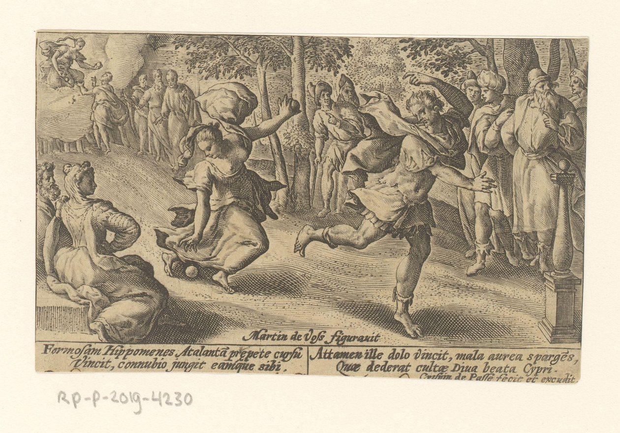 Atalanta und Hippomenes (Metamorphosen von Ovidius, Serientitel) von Crispijn van de Passe (I)