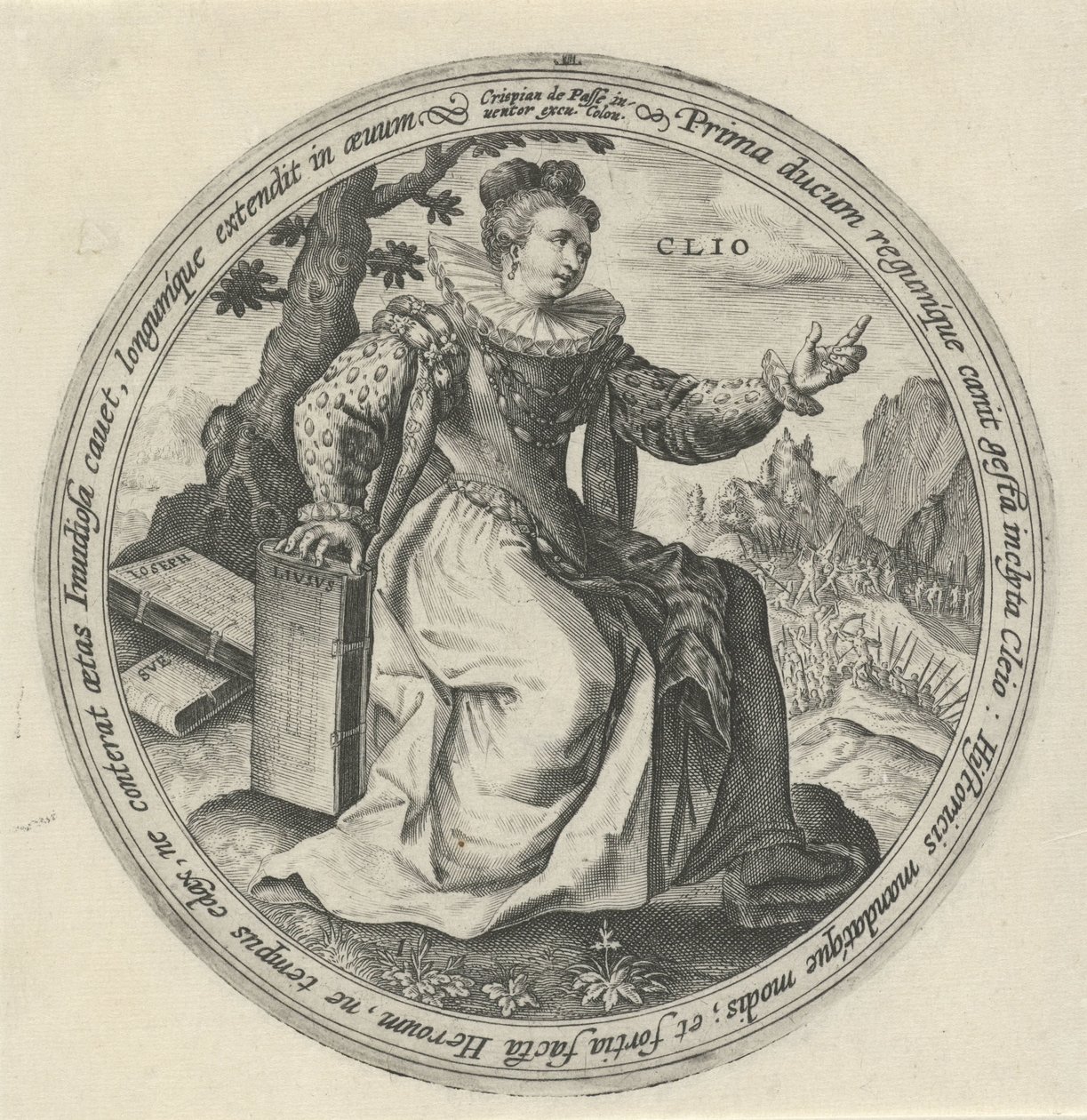 Clio von Crispijn van de Passe (I)