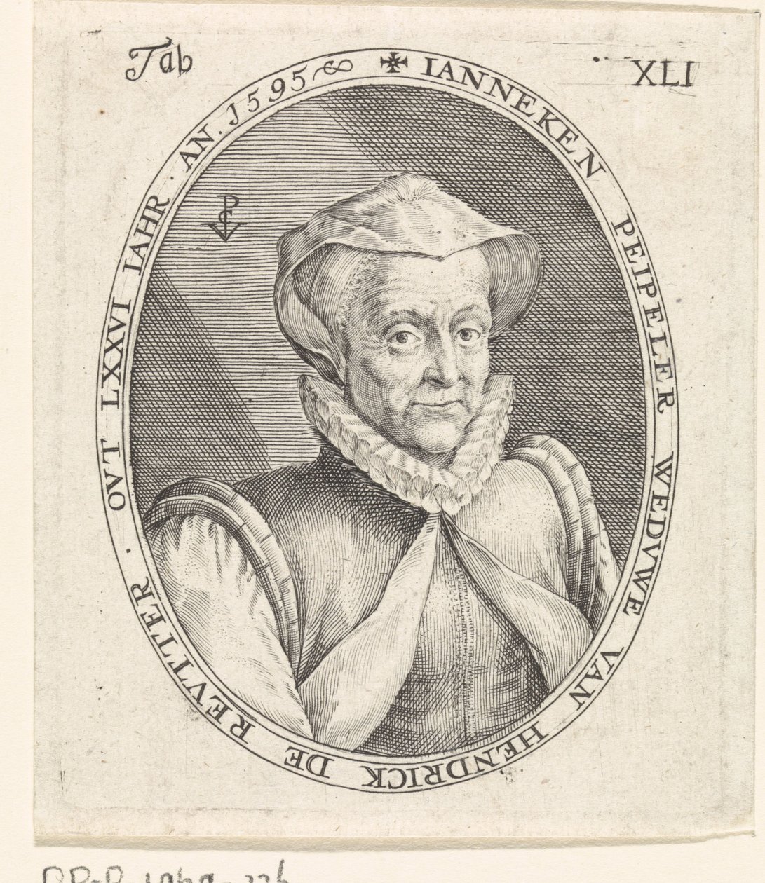 Porträt von Janneke Peipeler von Crispijn van de Passe (I)