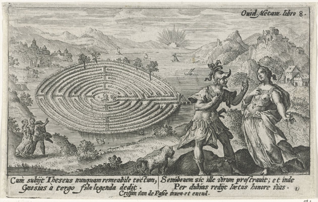 Theseus und Ariadne von Crispijn van de Passe (I)