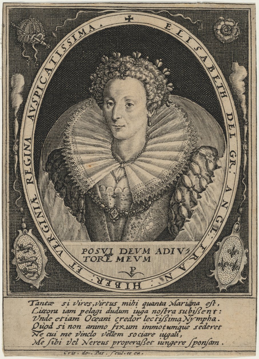Elizabeth, Königin von England von Crispijn van de Passe I