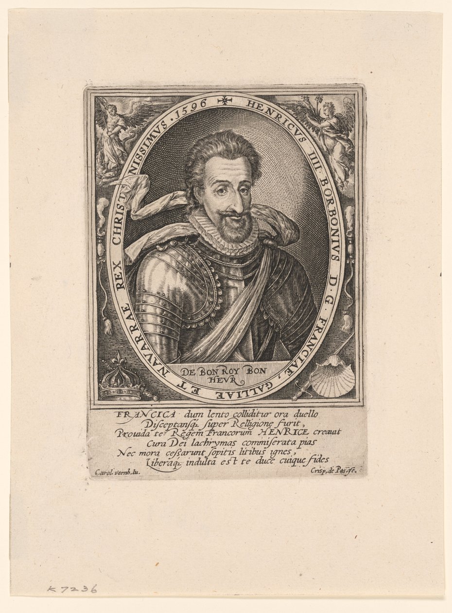 Heinrich IV., König von Frankreich von Crispijn van de Passe I