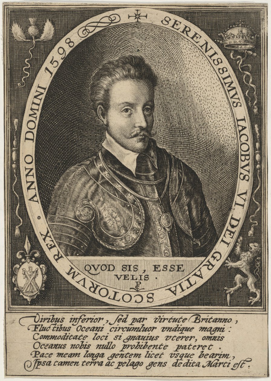 James I., als König von Schottland von Crispijn van de Passe I