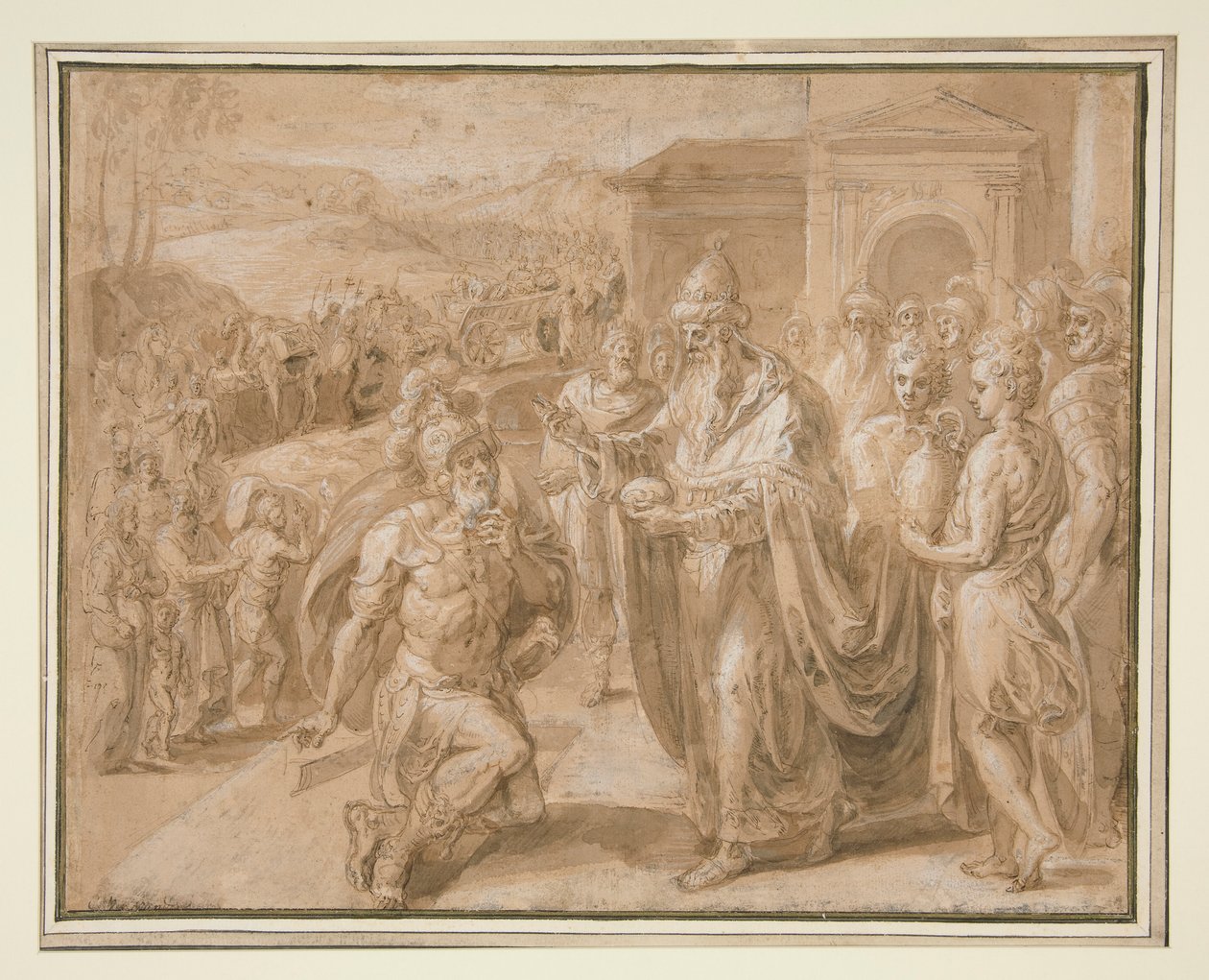 Abraham und Melchisedek von Crispin van den Broeck