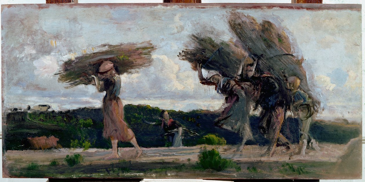 Holzfäller mit Amuletten von Cristiano Banti