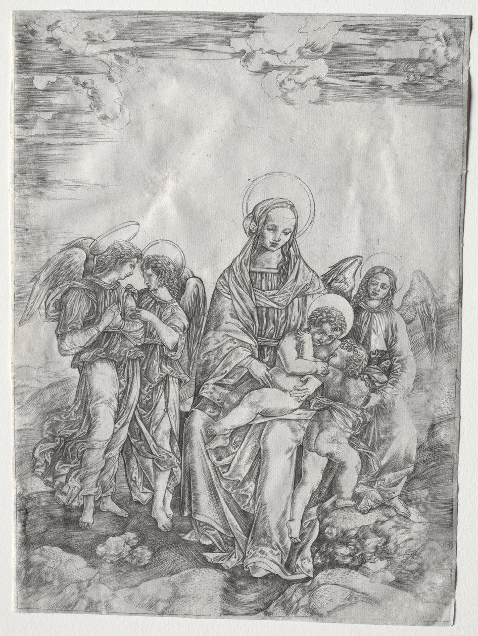 Maria mit dem Kind und dem kleinen Johannes von Cristofano Robetta