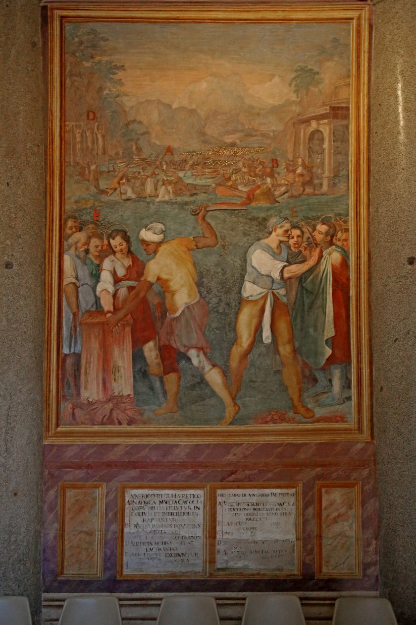 Martyrium und Verstümmelung verschiedener Heiliger von Cristoforo & Tempesta Antonio (1555-1630) Roncalli